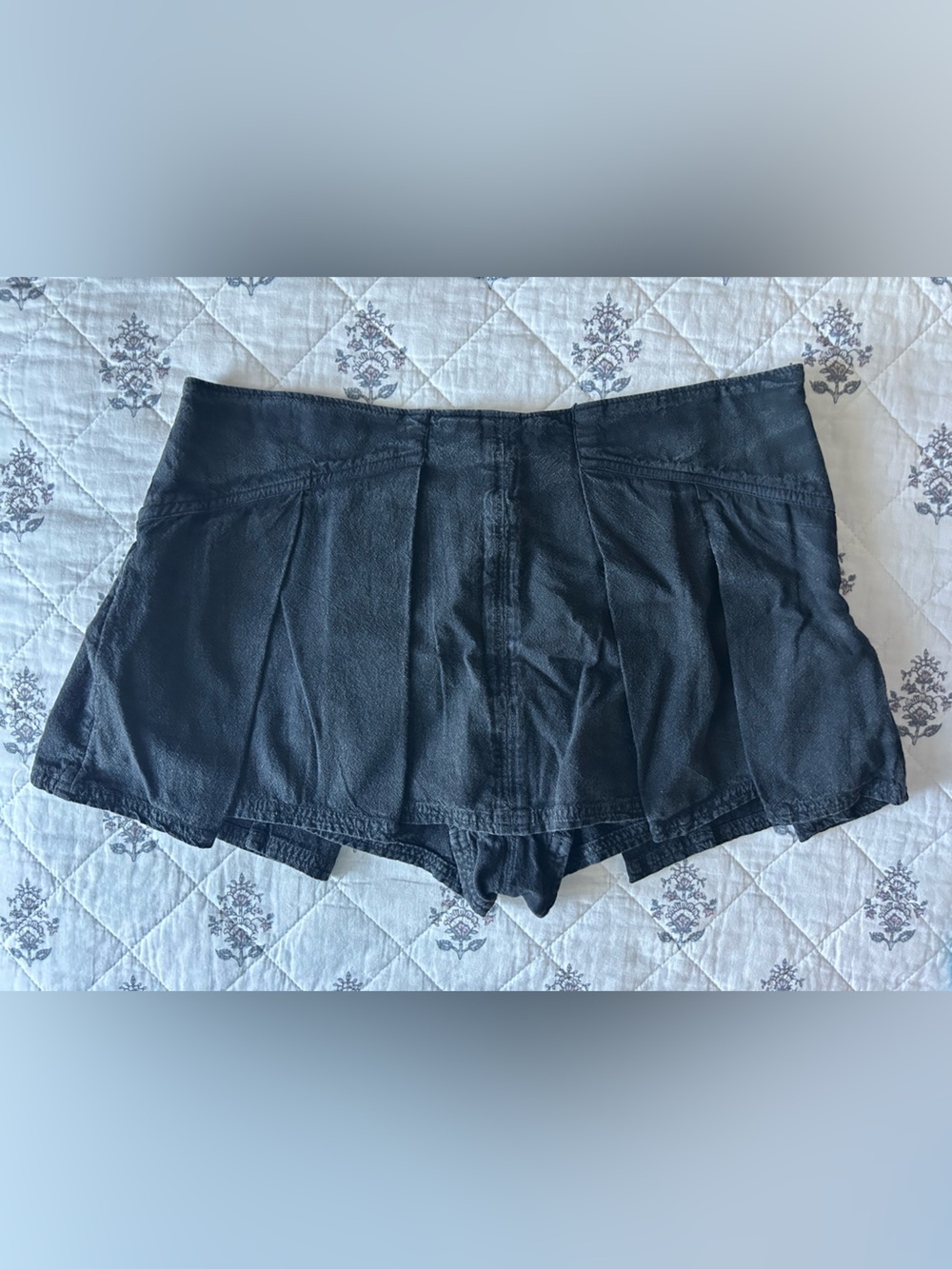 NWT Free People Black Heartbreaker Mini Skort